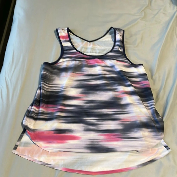 💰Lululemon Run Split Singlet Tank Top Mirage Deep Indigo Relaxed size 4 - Picture 2 of 5